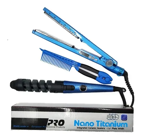  Kit Plancha Nanotitanium 